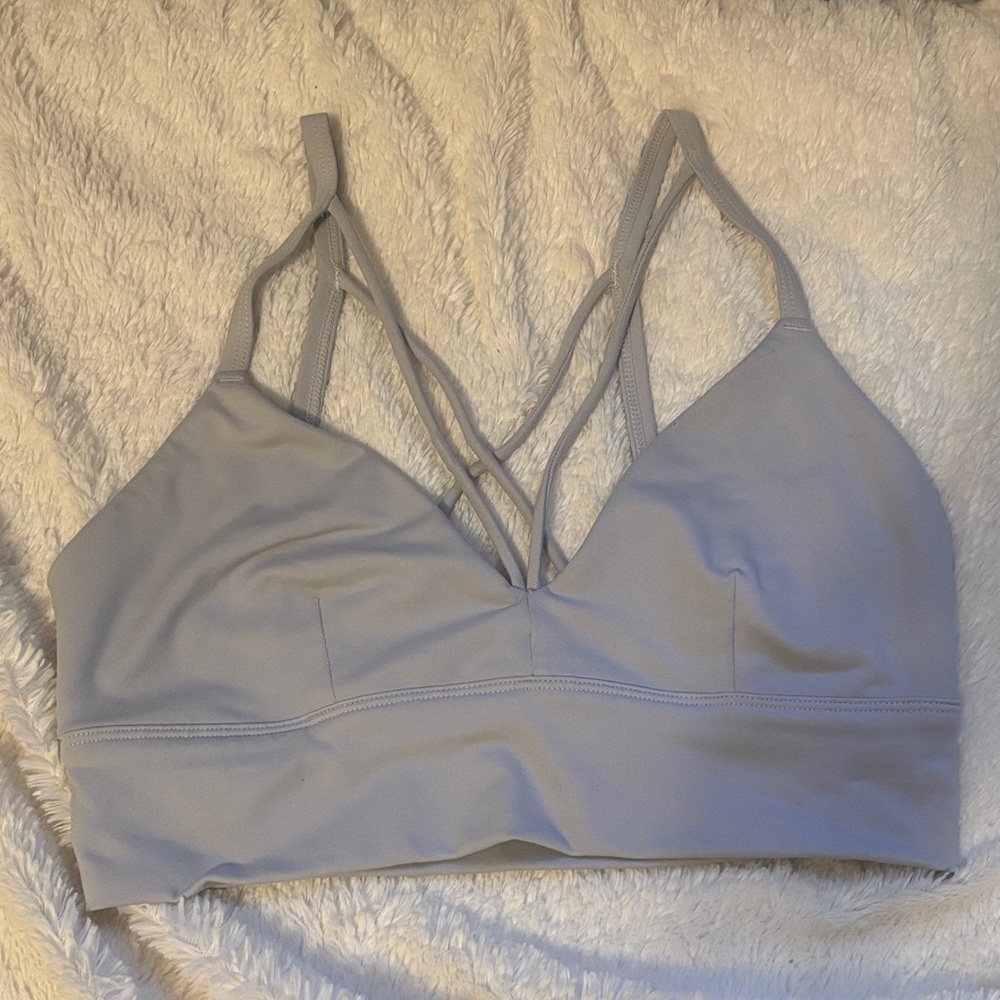 ALO Yoga White Strappy Bra